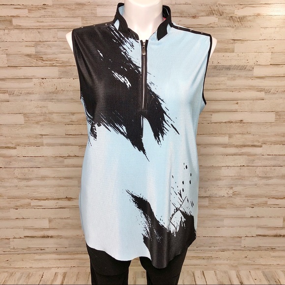 jamie sadock Tops - Jamie Sadock Accordion Pleat Sleeveless Golf Top